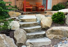 Granite Outcropping Rocks & Steps