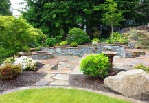 Stone Patio & Retaining Walls