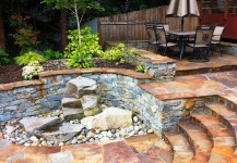 Natural Stone Patio & Water Feature